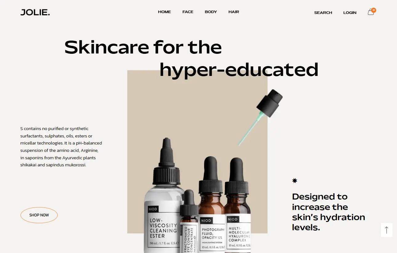 eCommerce Solutions design examples — example 1