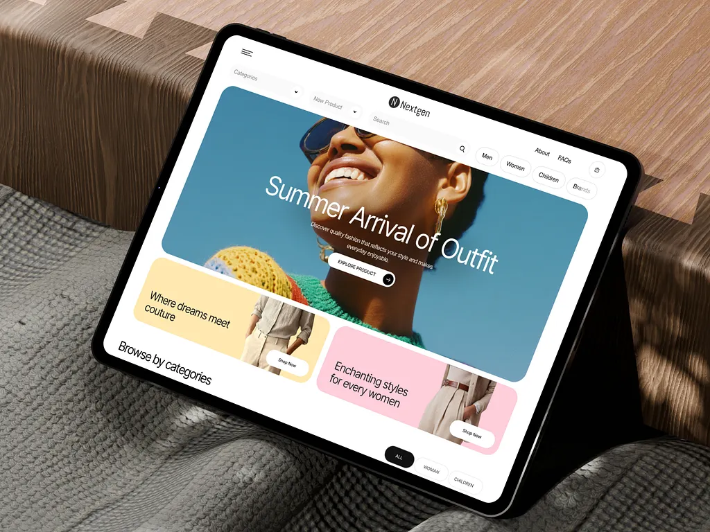 eCommerce Solutions design examples — example 2