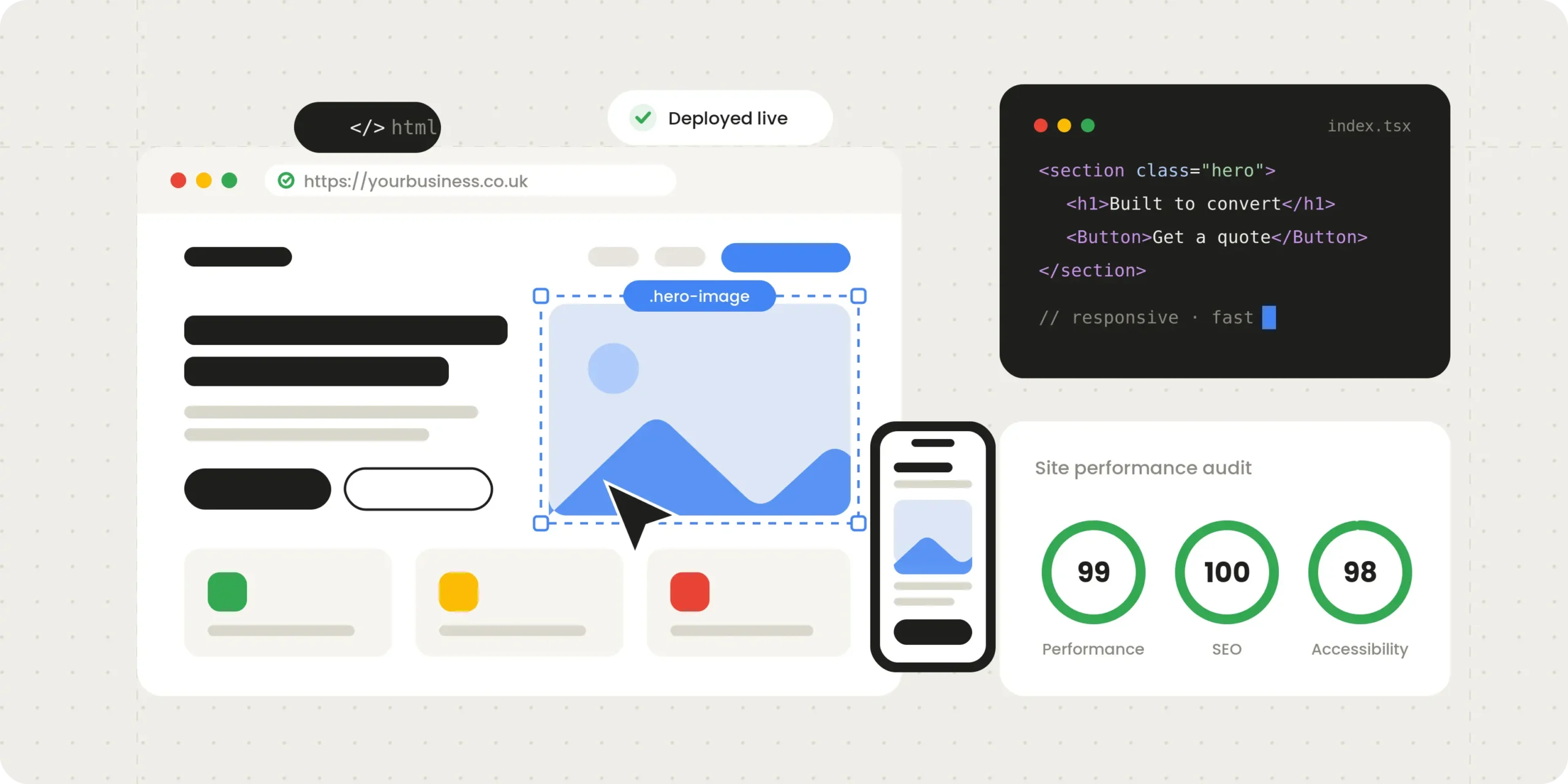 Web Development Services design examples — example 3
